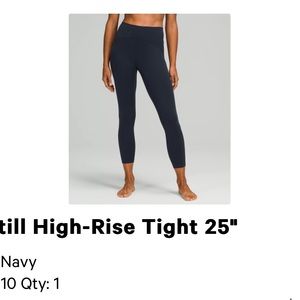 Lululemon leggings size 10 navy